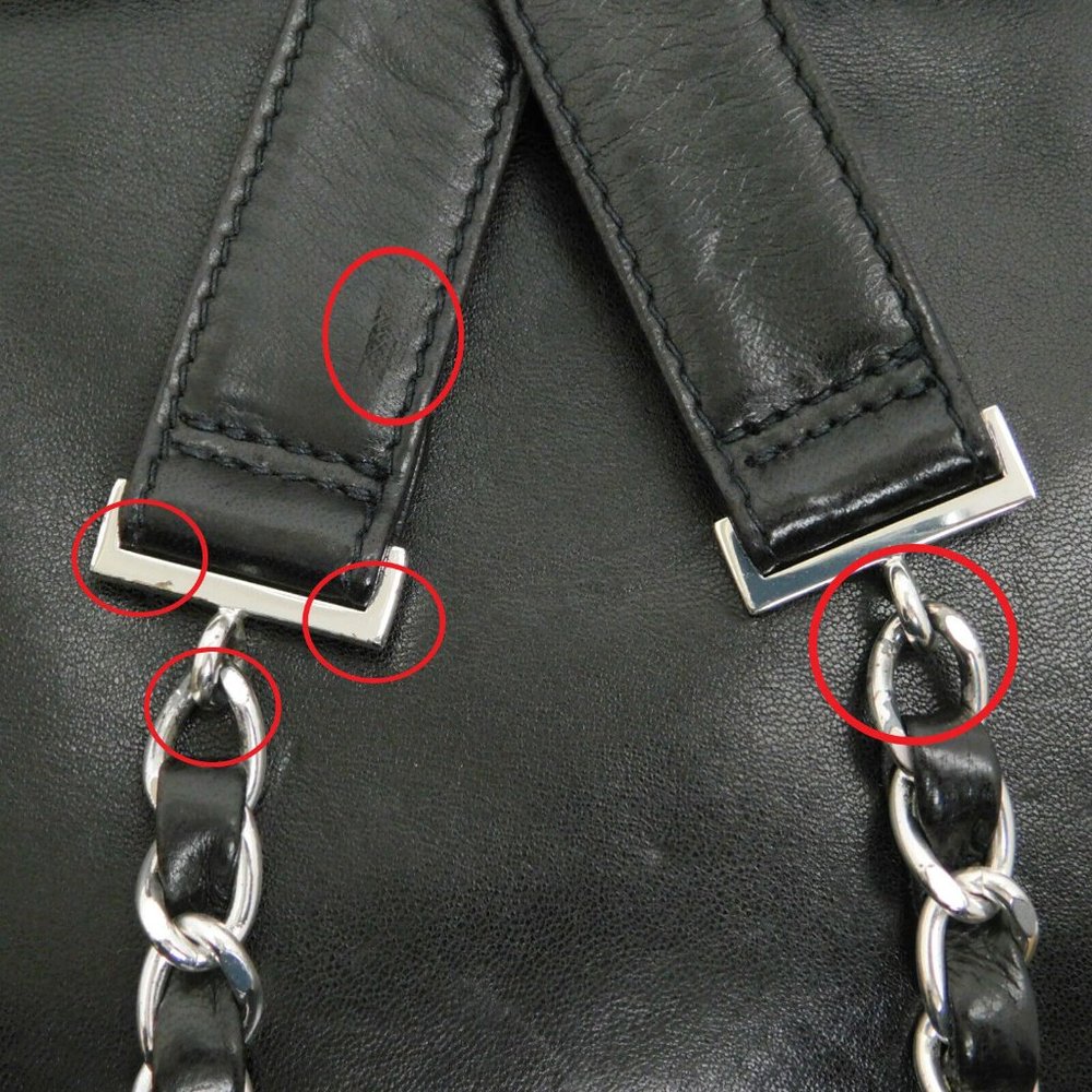 MINT! CHANEL BLACK LEATHER BACKPACK! RARE! - Picture 7 of 9